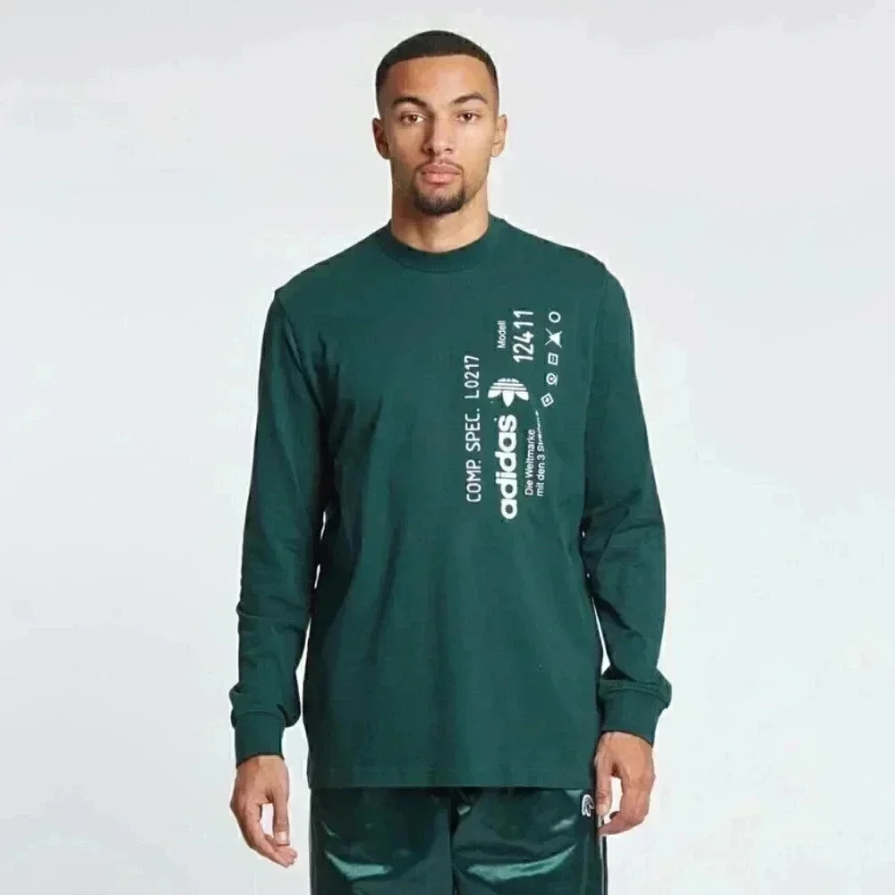 NWT Adidas x Alexander  Wang crew neck casual athletic long sleeve Tshirt XS